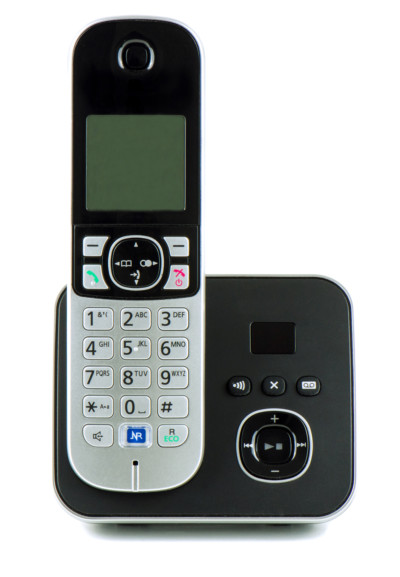 A cordless phone
