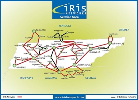 Iris Networks Service Area